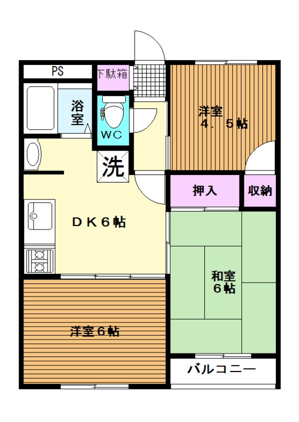 サンライズハイツの間取り