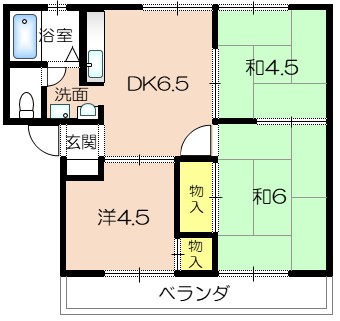 海老沢ハイツの間取り