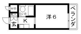 八尾市跡部北の町のマンションの間取り