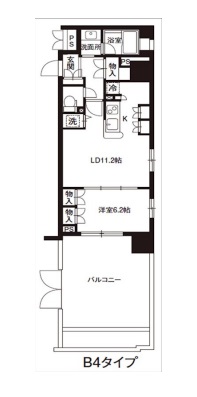 文京区湯島のマンションの間取り