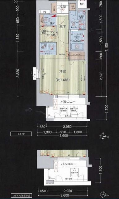 プレサンス名古屋ＳＴＡＴＩＯＮビーフレックスの間取り