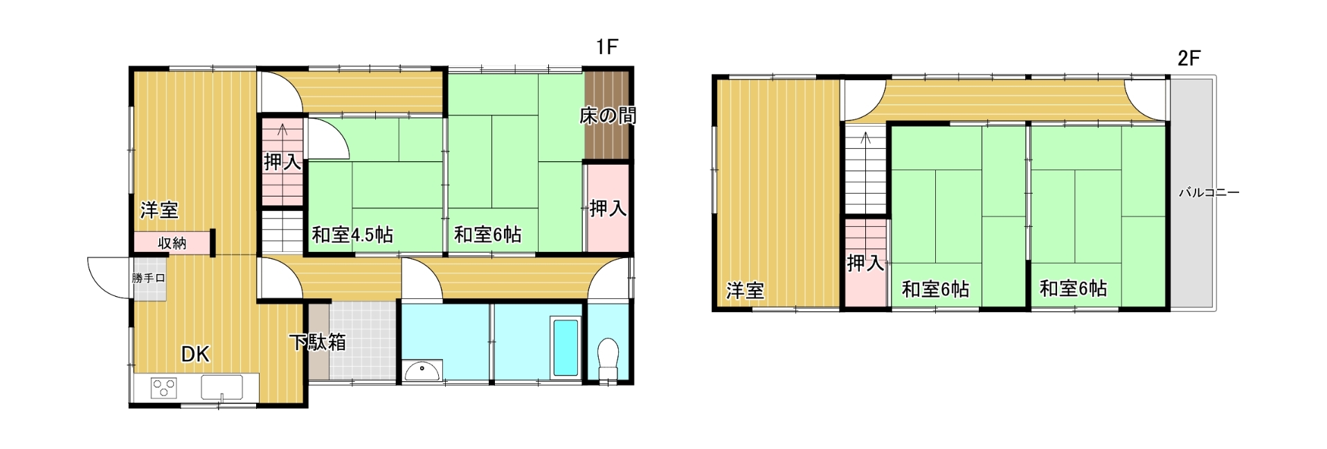 【福井借家の間取り】