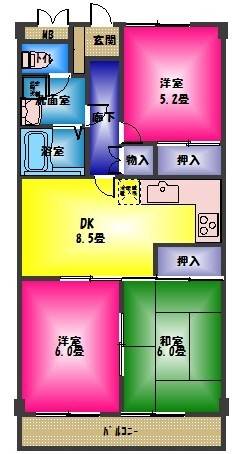 カーサカシワザキの間取り