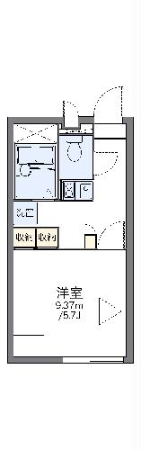 レオパレスパル北方Iの間取り