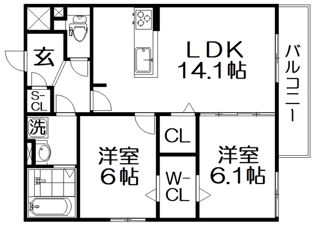 Tiedeur（ティエデュール）の間取り