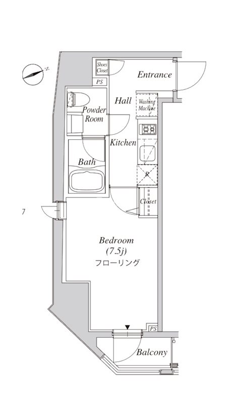 クレセント虎ノ門新橋の間取り