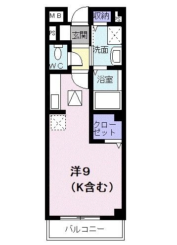 表屋マンションＢの間取り