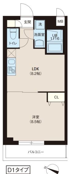 レオーネ志村坂上の間取り