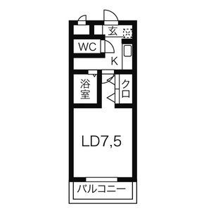 西尾市熊味町のマンションの間取り