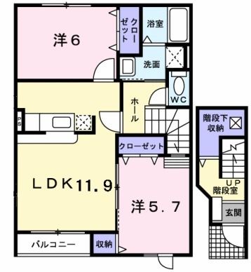 函館市昭和のアパートの間取り