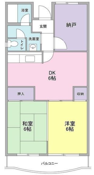 横浜市緑区いぶき野のマンションの間取り