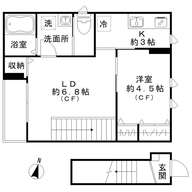 アトラスカーロ文蔵の間取り