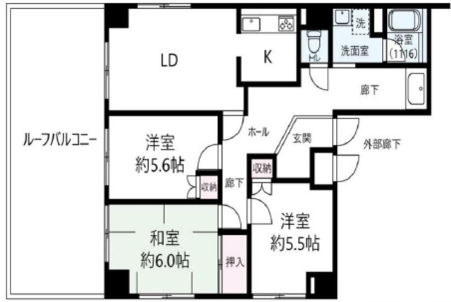 金森マンションの間取り