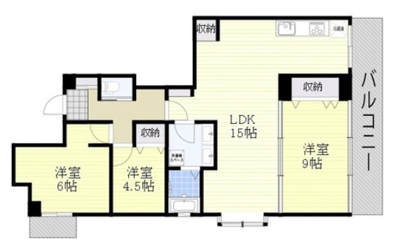 尾張旭市旭前町のマンションの間取り