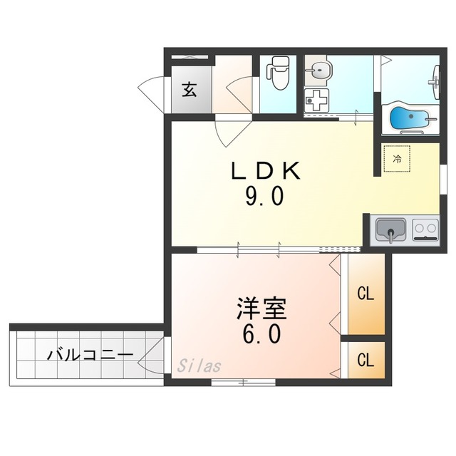 フジパレス堺百舌鳥梅北の間取り