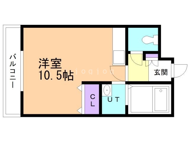 札幌市東区北二十五条東のマンションの間取り