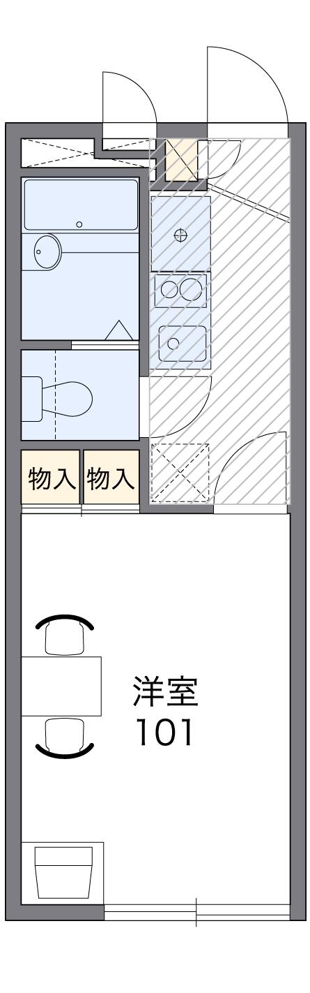 レオパレスパルメリアの間取り