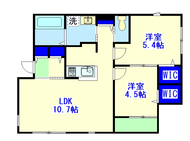 浦安市猫実のアパートの間取り