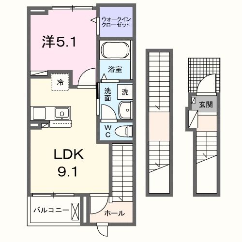 仮）小田部２丁目ＡＰの間取り