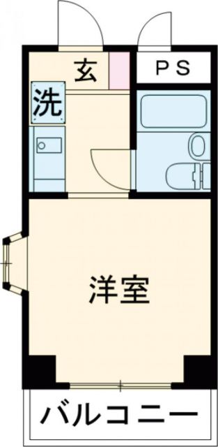 目黒区五本木のマンションの間取り