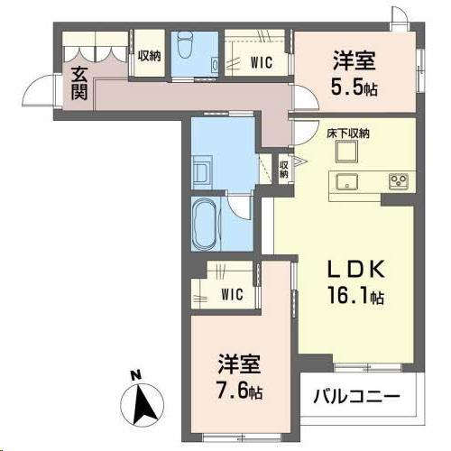 富岳五橋の間取り