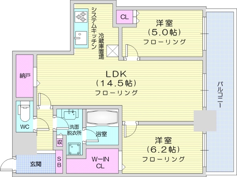 ONE札幌ステーションタワーの間取り