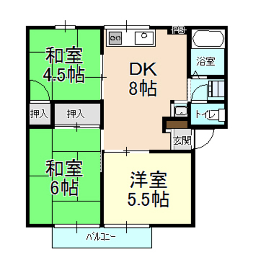 ドミール周陽の間取り