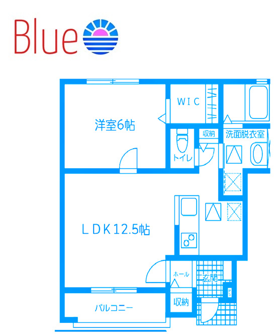 鎌倉市扇ガ谷のアパートの間取り