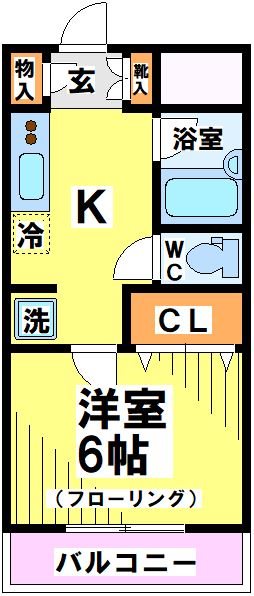 調布市西つつじケ丘のマンションの間取り