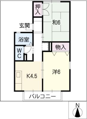 セジュールコスモス　Ａ棟の間取り