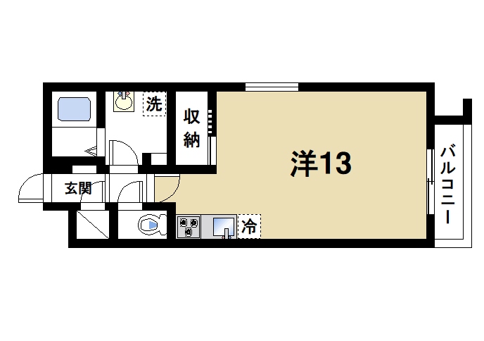 奈良市南城戸町のマンションの間取り