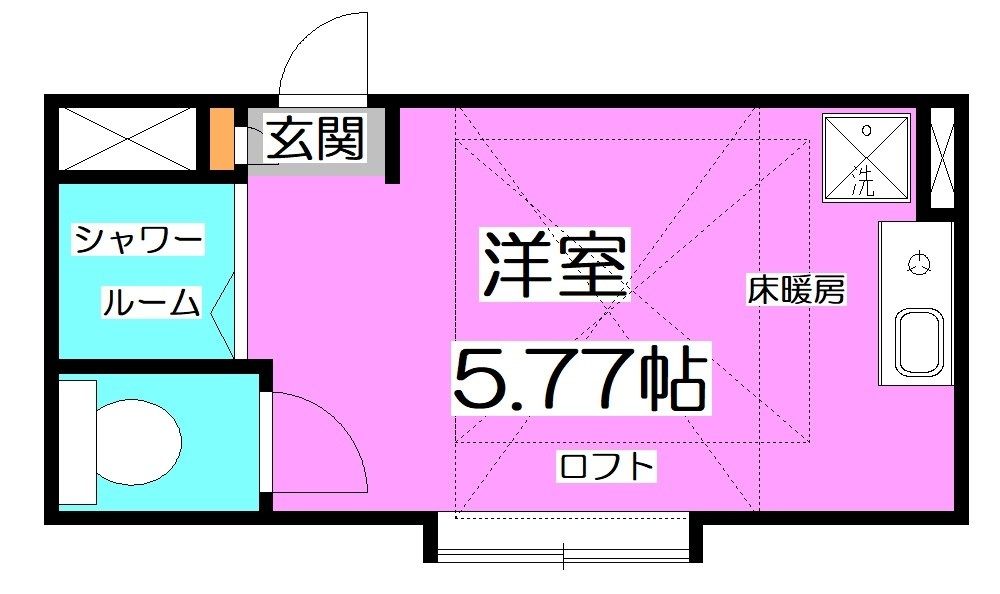 練馬区富士見台のアパートの間取り