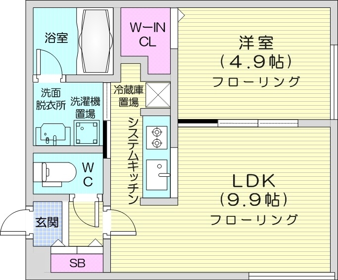 【ツキノテラスの間取り】