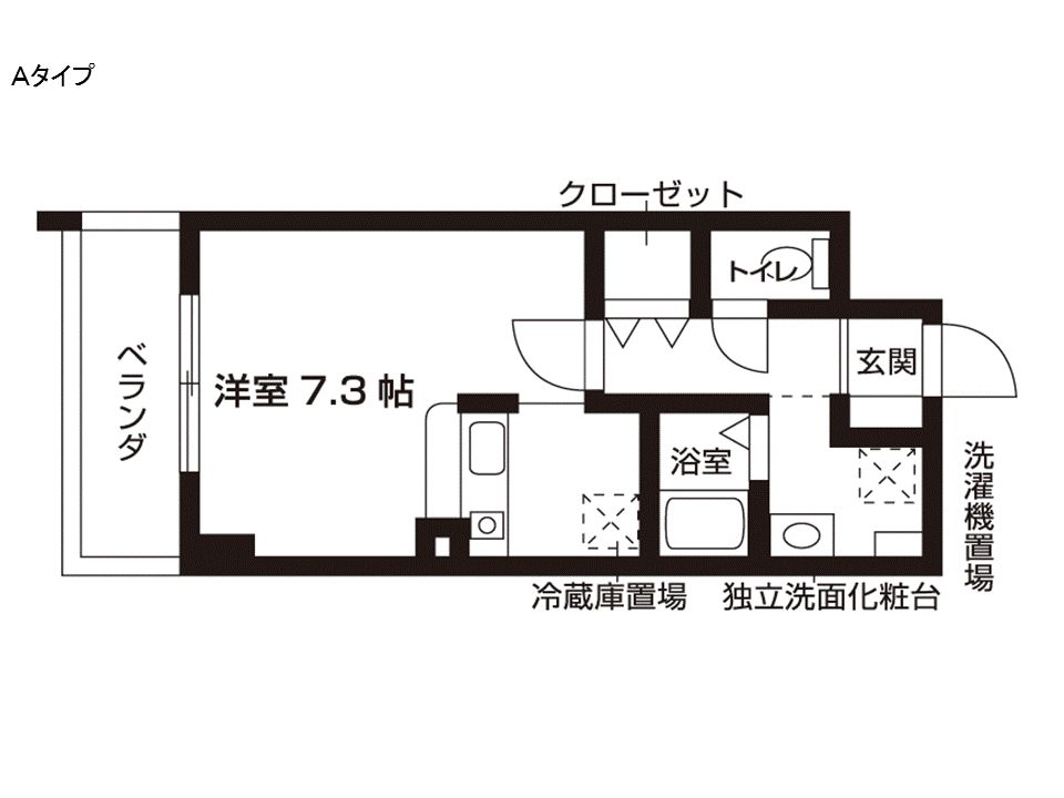 山の手ハウスの間取り