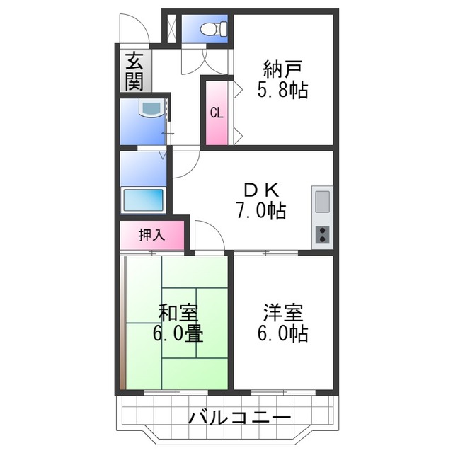 エクセルロワイエフジの間取り