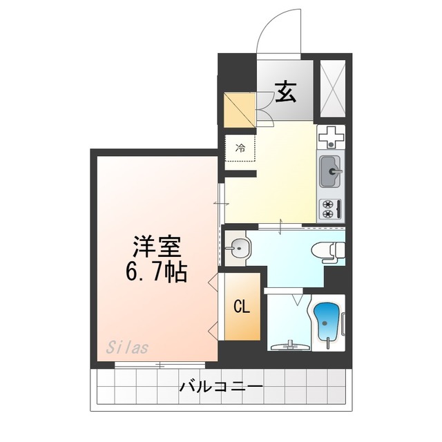 京都市東山区本町４丁目のマンションの間取り