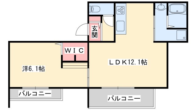 三島郡島本町桜井のアパートの間取り