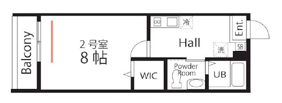 【川崎市川崎区日ノ出のアパートの間取り】