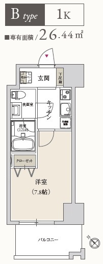 プライマル月島の間取り