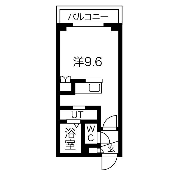 札幌市中央区北五条西のマンションの間取り