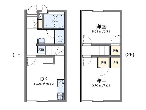 【レオパレスアリオール沼田IIの間取り】