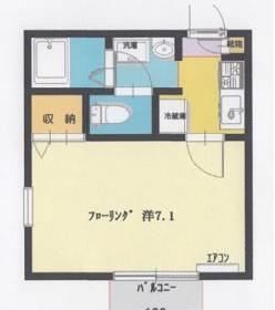 三鷹市井の頭のアパートの間取り