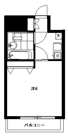 新宿区西早稲田のマンションの間取り