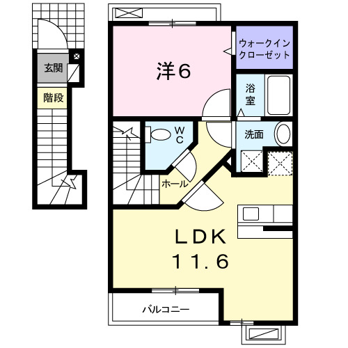 アメニティソーワの間取り