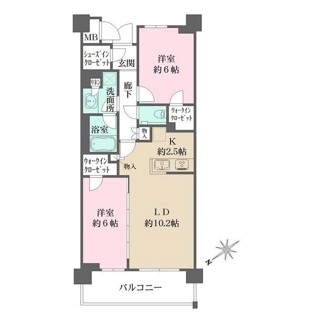 杉並区荻窪のマンションの間取り