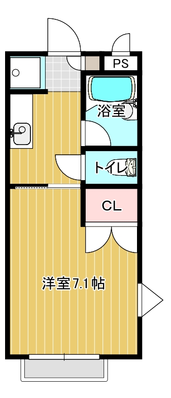 アーシャーハウス Cの間取り