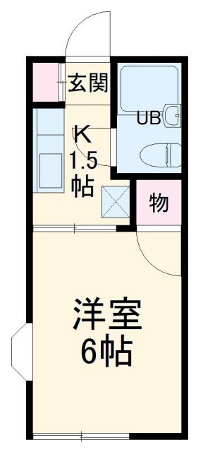 横浜市南区西中町のアパートの間取り