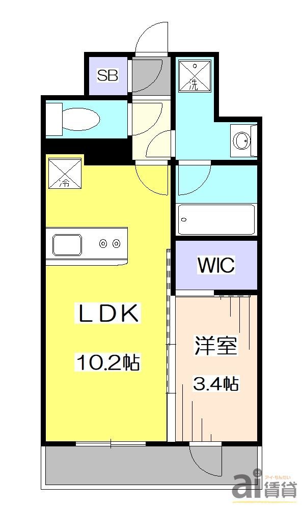 練馬区上石神井のマンションの間取り