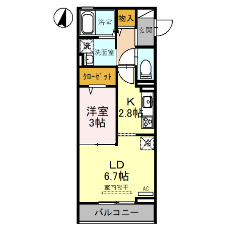 吉川市保のアパートの間取り