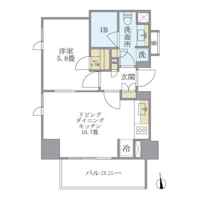 アパートメンツタワー六本木の間取り